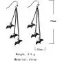 Halloween Black Bat Vampire Dangle Earrings Necklace Set Long Dangle Hook Earrings Halloween Costumes Scary Decorations Party Jewellery Gift for Women Girls Halloween Black Bat Vampire Dangle Earrings Necklace Set Long Dangle Hook Earrings Halloween Costumes Scary Decorations Party Jewellery Gift for Women Girls