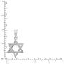 Honolulu Jewelry Company Sterling Silver Jewish Star of David Necklace Pendant with 18'' Box Chain