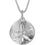 Sterling Silver Sand Dollar Charm Pendant Necklace, 18'' Sterling Silver Sand Dollar Charm Pendant Necklace, 18''