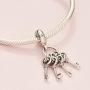 Pandora Jewelry Keys of Love Dangle Crystal and Cubic Zirconia Charm in Sterling Silver