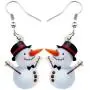Bonsny Acrylic Drop Dangle Christmas Gifts Frosty Snowman Earrings Ornaments Decorations Jewelry For Women Accessories Bonsny Acrylic Drop Dangle Christmas Gifts Frosty Snowman Earrings Ornaments Decorations Jewelry For Women Accessories