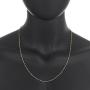 2mm 14k Yellow Gold Plated Twisted Singapore Chain Necklace
