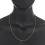 2mm 14k Yellow Gold Plated Twisted Singapore Chain Necklace 2mm 14k Yellow Gold Plated Twisted Singapore Chain Necklace