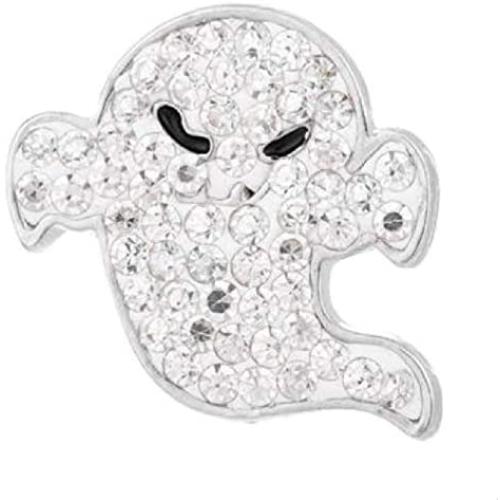 Interchangeable Snap Jewelry Rhinestone Halloween Ghost Standard Size 18-20mm My Prime Gifts