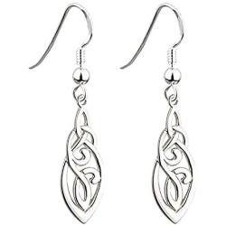 Biddy Murphy Trinity Knot Earrings Celtic Knot Sterling Silver Made in Ireland
