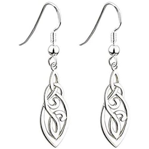 Biddy Murphy Trinity Knot Earrings Celtic Knot Sterling Silver Made in Ireland