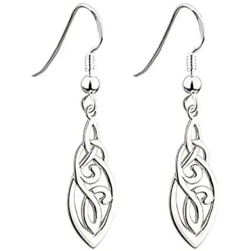 Biddy Murphy Trinity Knot Earrings Celtic Knot Sterling Silver Made in Ireland Biddy Murphy Trinity Knot Earrings Celtic Knot Sterling Silver Made in Ireland