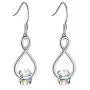AOBOCO Sterling Silver Cube Crystal Earrings, Aurora Borealis Iridescent Crystals from Austria, Dangle Drop Earrings for Women, Anniversary Birthday Jewelry Gifts for Her AOBOCO Sterling Silver Cube Crystal Earrings, Aurora Borealis Iridescent Crystals from Austria, Dangle Drop Earrings for Women, Anniversary Birthday Jewelry Gifts for Her
