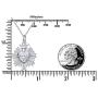 S925 Sterling Silver Flaming Sacred Heart Necklace Catholic Faith Charm Pendant Love of God Thorn Jewelry Easter Gifts