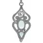 Silvershake 3.1ct. Genuine Blue Aquamarine 925 Sterling Silver Swirl and Spiral Dangle Hook Earrings Silvershake 3.1ct. Genuine Blue Aquamarine 925 Sterling Silver Swirl and Spiral Dangle Hook Earrings