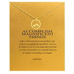 Baydurcan Friendship Anchor Compass Necklace Good Luck Elephant Pendant Chain Necklace with Message Card Gift Card