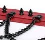 JJDreams Goth Vintage Rivet Choker Chain Punk Faux Leather Adjustable Necklace Collar for Women Men