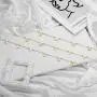 IEFSHINY Dainty Personalized Spaced Name Necklace, 14K Gold Plated Chain Dangle Letter Nameplate Choker Necklace Custom Spaced Letter Necklace with Hanging Name Jewerly Gifts for Women Girls Kids