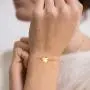 PEARLADA 18K Gold Chain Link Bracelet Minimalist Heart Charm Bracelet Fashion Pearl Beaded Bar Bracelet Handmade Adjustable Jewelry for Women PEARLADA 18K Gold Chain Link Bracelet Minimalist Heart Charm Bracelet Fashion Pearl Beaded Bar Bracelet Handmade Adjustable Jewelry for Women