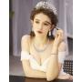 Udalyn Crystal Bridal Jewelry Set for Women Rhinestone Necklace Earrings Bracelet Wedding Bridesmaid Jewelry Set