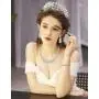 Udalyn Crystal Bridal Jewelry Set for Women Rhinestone Necklace Earrings Bracelet Wedding Bridesmaid Jewelry Set Udalyn Crystal Bridal Jewelry Set for Women Rhinestone Necklace Earrings Bracelet Wedding Bridesmaid Jewelry Set