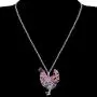 WEVENI Enamel Alloy Rhinestone Chicken Hen Necklace Pendant Chain Jewelry Novelty Gifts for Women Girls Ladies
