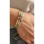 Bangle Bracelet Love Bee Loved for Women and Teens Honeycomb Rhombic Pattern Gold Plated Zirconia Cubic Gems Gift Bee My Love Trendy 2021 Stacking Bracelets