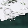 FAADBUK Funny Big Bang Theory Keychain Funny Big Bang Theory Fans Gift Keep Calm and Bazinga Jewelry Gift for Scientist Theoretical Physicist