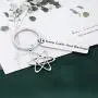 FAADBUK Funny Big Bang Theory Keychain Funny Big Bang Theory Fans Gift Keep Calm and Bazinga Jewelry Gift for Scientist Theoretical Physicist