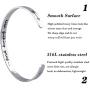 osea Bracelets for Women Personalized Gifts - Engraved Quote Inspirational Bracelet Birthday for Best Friend, Daughter, Son, Sister, Niece, Mom, Coworkers, Stainless Steel Jewelry