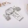 Ralukiia Best Friend Keychains for 2, No Matter What No Matter Where Compass Key Chain, Promise Pinky Graduation Gifts for BFF, Couples Long Distance Relationships Friends Going Away Gift