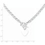 925 Sterling Silver Engraveable Heart Disc On Link Toggle 18 Inch Chain Necklace Pendant Charm Love Fine Jewelry For Women Gifts For Her
