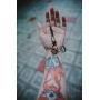 Coostuff Long Necklace for Men Women Rock Punk Jewelry Triangel Pendant Genuine Leather Necklaces Adjustable Leather Rope Chocker