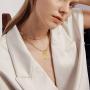 EXGOX Initial Letter Choker Necklace for Women 14K Gold Plated Dainty Personalized Hexagon Pendant Necklace Paperclip Link Chain Necklace for Women Girls Jewelry A-Z