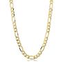 Kooljewelry 14k Yellow Gold Filled Figaro Necklace (3.3 mm, 4.2 mm, 5.2 mm, 6 mm, 7.8 mm or 8.6 mm)