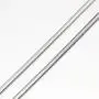 Chili Jewelry Women Girls Moments Snake Chain Charms Bracelet 3mm Stainless Steel Chain Bracelet fits Charm Beads, 5-12 Inch