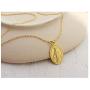 ZLXPRO Virgin Mary Necklace Blessed Mother Gold Pendant Christening Jewelry Sterling Silver Catholic Gift for Women Mom Sister