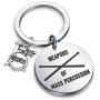 CENWA Drummer Gift Drummer Keychain Weapons of Mass Percussion Drum Kit Gifts Musician Keychain Percussion Jewelry Drum Player Band Gifts