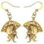 WEVENI Alloy Cute Mushroom Duck Earrings Dangle Silver Gold Plated Jewelry Dainty Gift for Girls Women Ladies