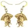 WEVENI Alloy Cute Mushroom Duck Earrings Dangle Silver Gold Plated Jewelry Dainty Gift for Girls Women Ladies