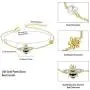 LAZLUVU 18K Gold Honey Bee Charms Bracelet Adjustbale Bangle Bracelets Jewelry Gift for Women LAZLUVU 18K Gold Honey Bee Charms Bracelet Adjustbale Bangle Bracelets Jewelry Gift for Women