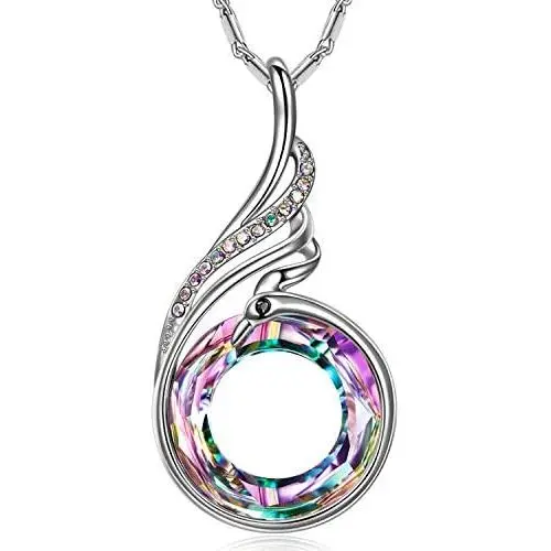 Kate Lynn Phoenix Necklace for Young Women Crystals Pendant Necklace for Teen Girls February Birthday Gifts for Wife Valentines Day Gifts for Girlfriend Gifts for Daughter from Dad