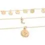 Taktik Boho Layered Coin Pendant Necklaces Gold Moon Necklace Chain Sequins Jewelry for Women and Girls Taktik Boho Layered Coin Pendant Necklaces Gold Moon Necklace Chain Sequins Jewelry for Women and Girls