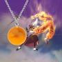 FAADBUK Dragon Ball Z Lover Gift Dragon Ball Z 1-7 Stars Crystal Ball Necklace Yellow and Red Star Dragon Ball Necklace Anime Collectibles Ideal Gift for Family Friend