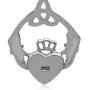 Silvershake Triquetra Celtic Knot Claddagh 925 Sterling Silver Dangle Hook Earrings