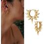MYEARS Women Gold Huggie Hoop Earrings Bead Ball Spike Star Diamond CZ Sleeper Dangle Drop 14K Gold Filled Tiny Boho Beach Simple Delicate Handmade Hypoallergenic Jewelry Gift