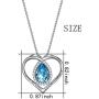 AOBOCO Always My Sister Forever My Friend Sterling Silver Heart Sister Necklace Embellished with Crystals from Austria, Inspirational Birthday Jewelry Gifts for Sister Twins Daughter BFF