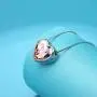 RIMAYZI Platinum Plated Love Heart Crystal Pendant Necklaces for Women Birthday Jewelry Gifts for Women Mom Wife Couples Teen Girls 16”+2.4”