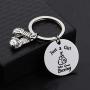 WSNANG Boxing Gift Just a Girl Who Loves Boxing Keychain Boxing Glove Keychain Boxing Lovers Gift Boxing Workout Gift Fitness Gift