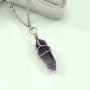 Paialco Jewelry Hand Wired Healing Crystal Point Chakra Pendant Necklace