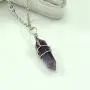 Paialco Jewelry Hand Wired Healing Crystal Point Chakra Pendant Necklace