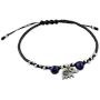 NOVICA Lapis Lazuli Adjustable Beaded Bracelet with .925 Sterling Silver Elephant Pendant, 7'', Spiritual Elephant