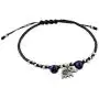 NOVICA Lapis Lazuli Adjustable Beaded Bracelet with .925 Sterling Silver Elephant Pendant, 7'', Spiritual Elephant