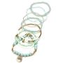 Finrezio 3 Sets Bohemian Beaded Bracelets for Women Multilayer Stretch Stackable Bracelet Set Multicolor Jewelry