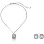 1928 Jewelry Silver-Tone Earrings and Necklace Jewelry Set 1928 Jewelry Silver-Tone Earrings and Necklace Jewelry Set